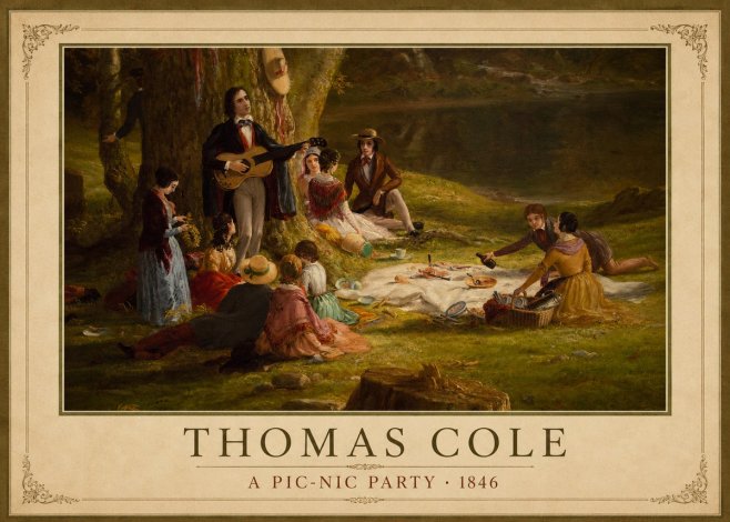 Thomas Cole A Pic-nic Party No3 - Poster