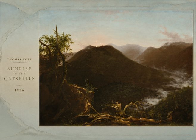 Thomas Cole Sunrise in the Catskills I No2 - Poster