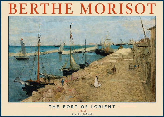 Berthe Morisot The Port of Lorient No6 - Poster