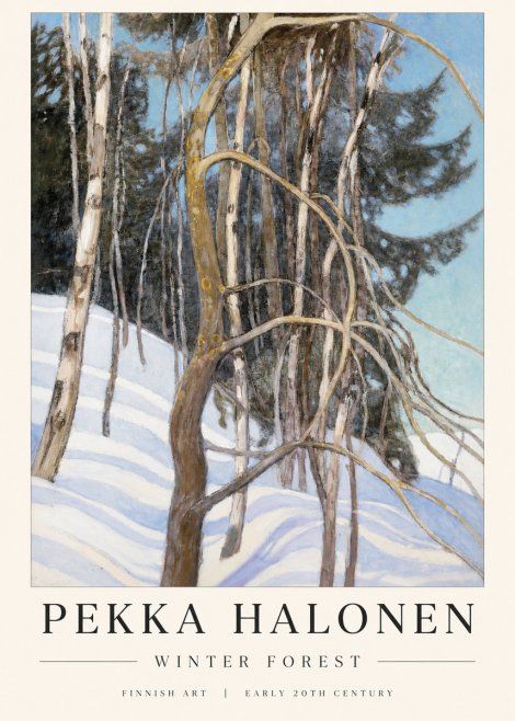 Pekka Halonen Winter Forest III No1 - Poster