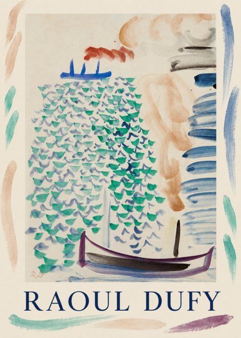 Raoul Dufy Boats on the Water No1 - Poster