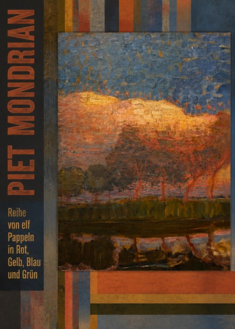 Piet Mondrian Reihe Von Elf Pappeln in Rot, Gelb, Blau Und Grün No3 - Poster