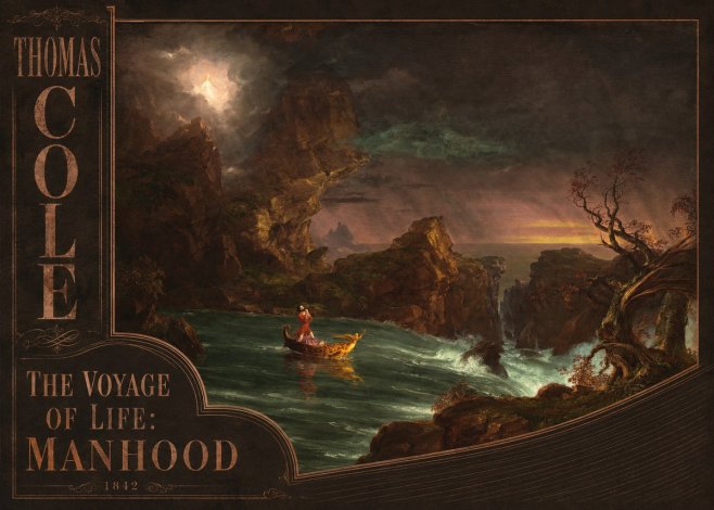 Thomas Cole The Voyage of Life: Manhood I No2 - Poster