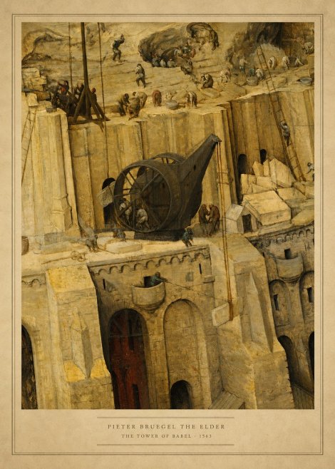 Pieter Bruegel The Tower of Babel VII No5 - Poster