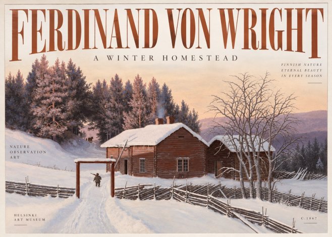 Ferdinand von Wright Winter at the Forest Edge No3 - Poster