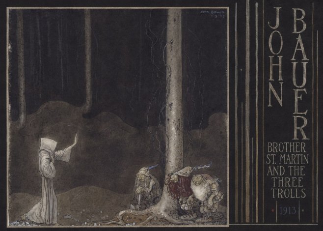John Bauer Brother St. Martin and the Three Trolls No6 - Poster