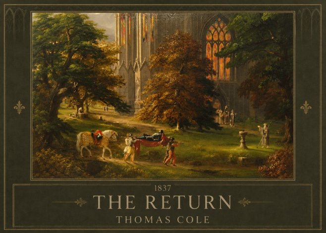 Thomas Cole The Return II No1 - Poster