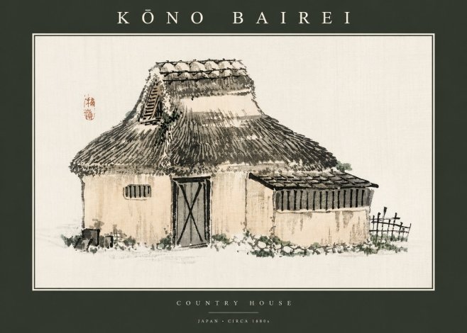 Kōno Bairei Country House No2 - Poster