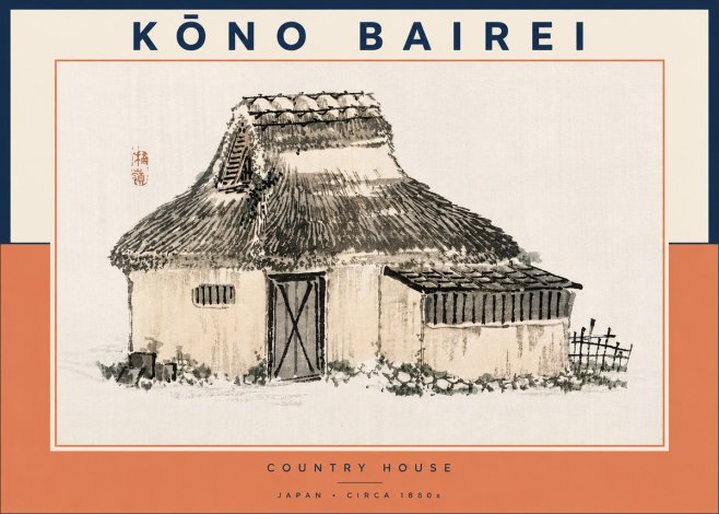 Kōno Bairei Country House No3 - Poster
