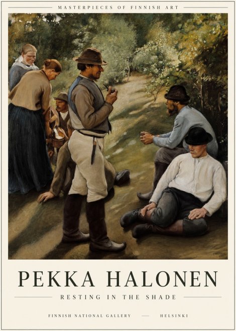 Pekka Halonen Resting in the Shade No1 - Poster