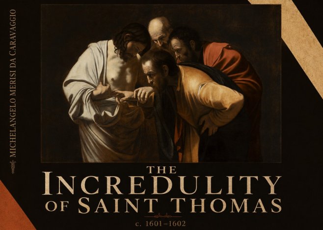 Michelangelo Merisi da Caravaggio The Incredulity of Saint Thomas III No6 - Poster