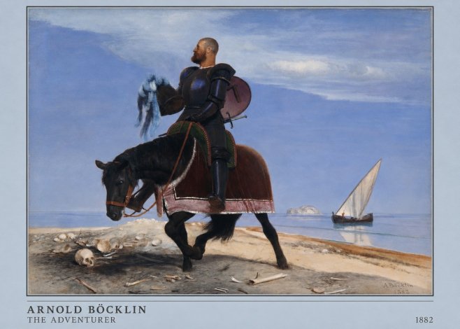 Arnold Böcklin The Adventurer No4 - Poster