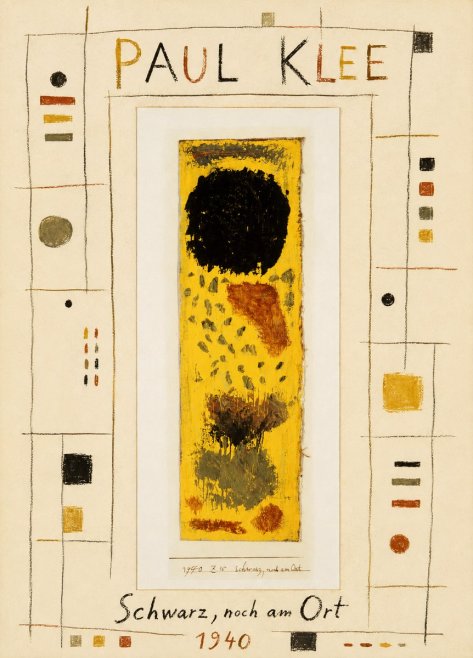 Paul Klee Schwarz, Noch Am Ort No4 - Poster