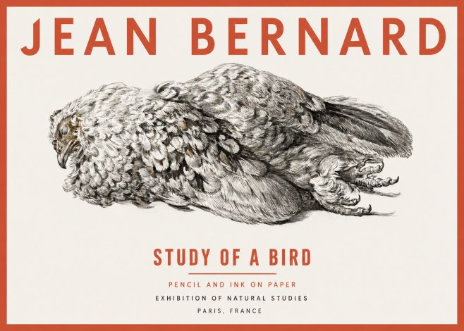 Jean Bernard Study of a Bird I No2 - Poster