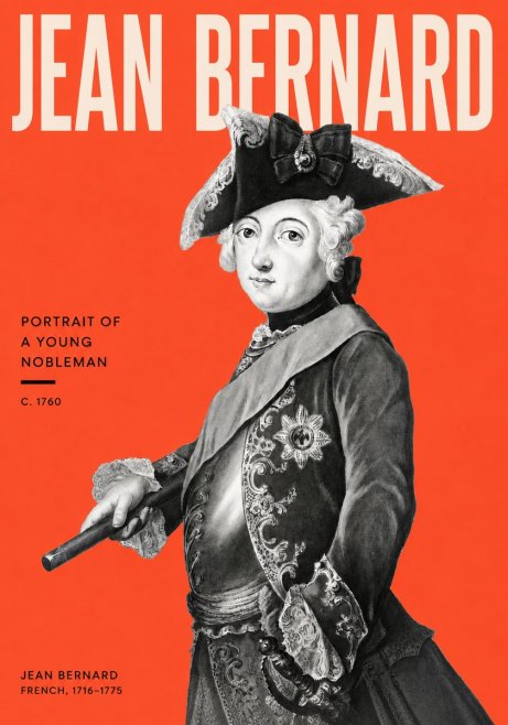 Jean Bernard Portrait of a Young Nobleman No2 - Poster