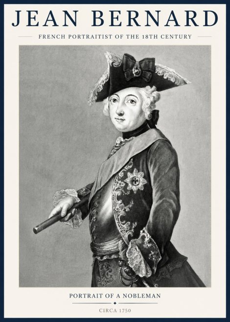 Jean Bernard Portrait of a Young Nobleman No3 - Poster