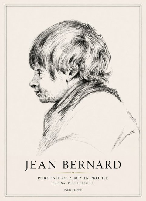 Jean Bernard Portrait Study II No3 - Poster