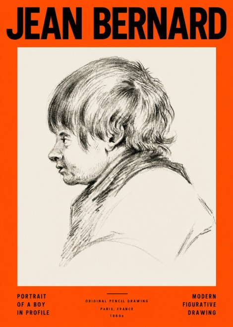 Jean Bernard Portrait Study II No4 - Poster