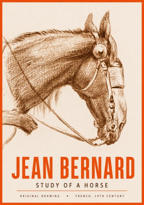 Jean Bernard Equine Study No4 - Poster