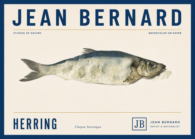 Jean Bernard Herring No5 - Poster