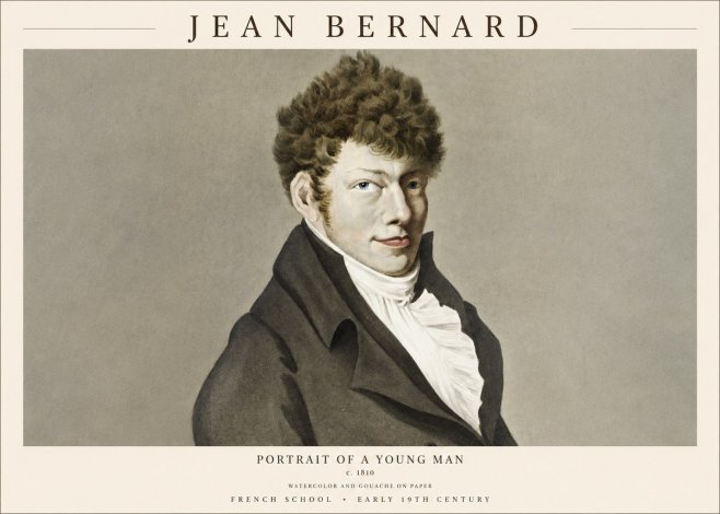 Jean Bernard Portrait of a Young Man No1 - Poster