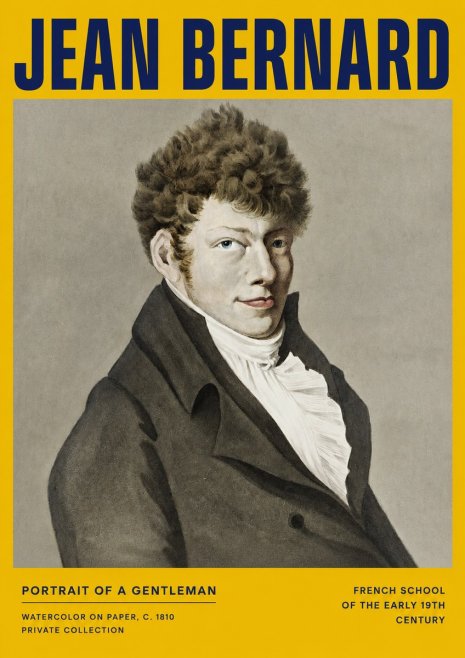 Jean Bernard Portrait of a Young Man No4 - Poster