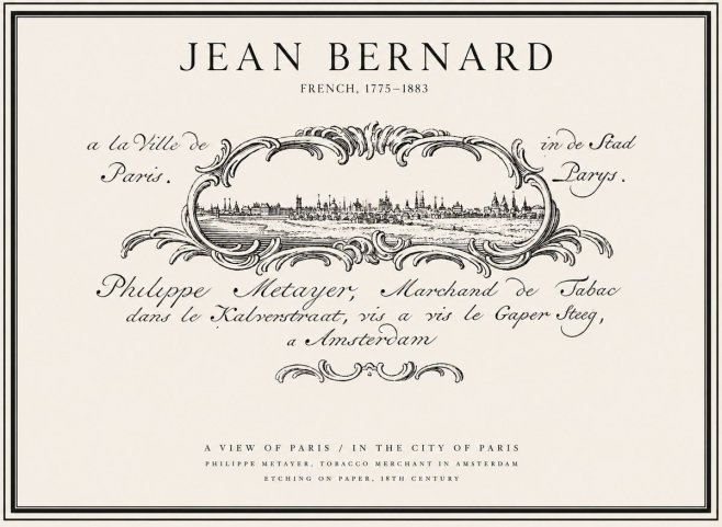 Jean Bernard A View of Paris No1 - Poster