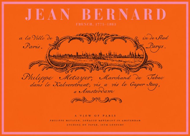 Jean Bernard A View of Paris No2 - Poster