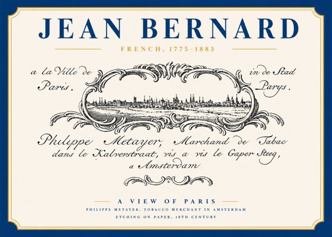 Jean Bernard A View of Paris No3 - Poster