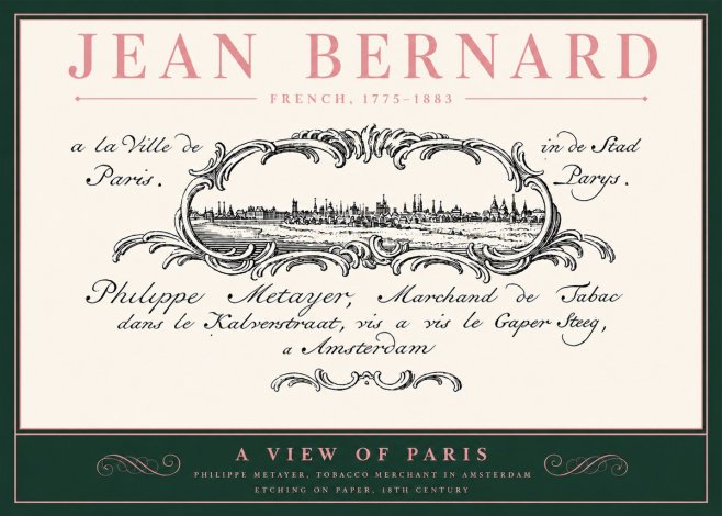 Jean Bernard A View of Paris No4 - Poster