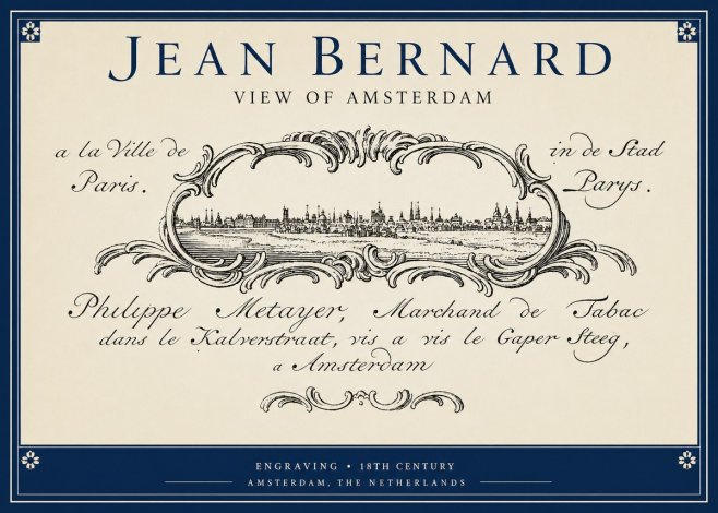 Jean Bernard A View of Paris No5 - Poster