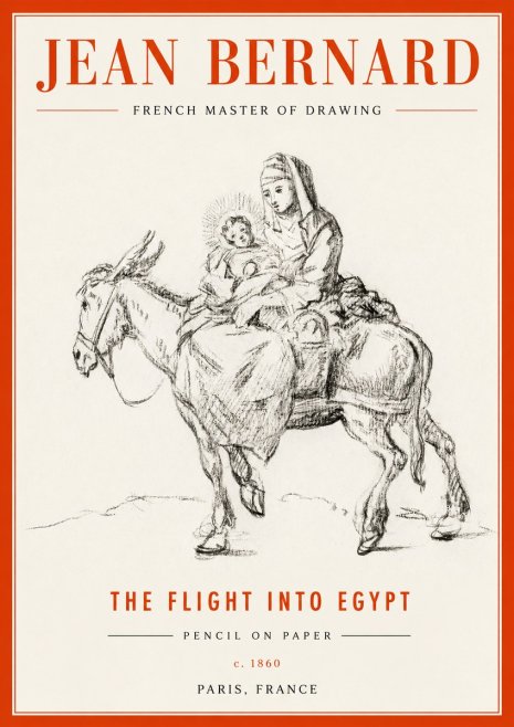 Jean Bernard The Flight into Egypt No2 - Poster