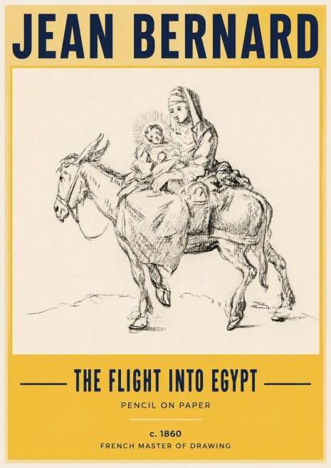 Jean Bernard The Flight into Egypt No3 - Poster
