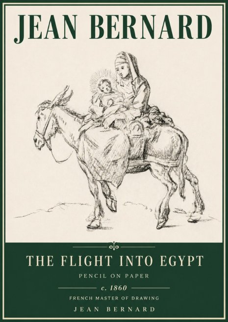 Jean Bernard The Flight into Egypt No4 - Poster