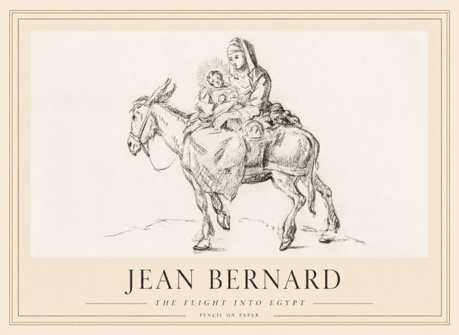 Jean Bernard The Flight into Egypt No5 - Poster