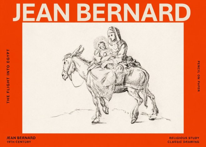 Jean Bernard The Flight into Egypt No6 - Poster