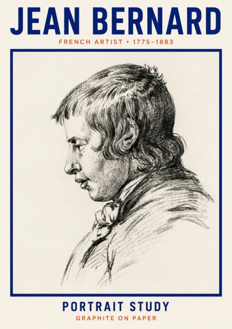 Jean Bernard Portrait Study III No2 - Poster
