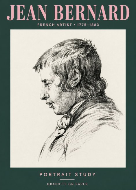 Jean Bernard Portrait Study III No3 - Poster