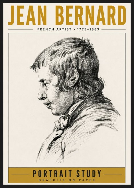 Jean Bernard Portrait Study III No6 - Poster