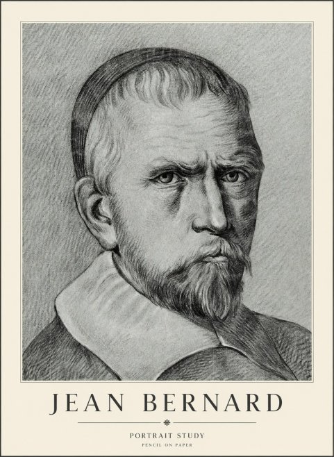 Jean Bernard Portrait Study IV No3 - Poster