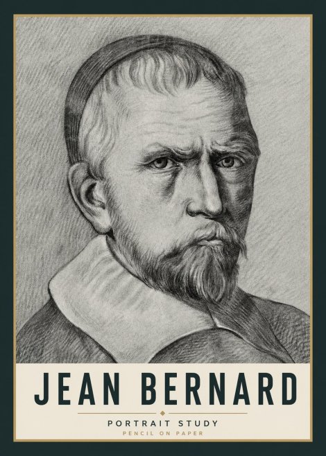 Jean Bernard Portrait Study IV No5 - Poster