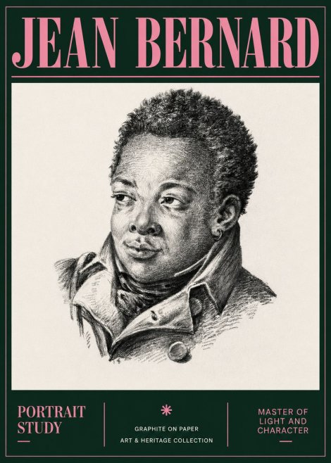 Jean Bernard Portrait Study V No4 - Poster