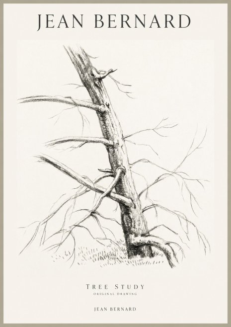 Jean Bernard Tree Study No1 - Poster