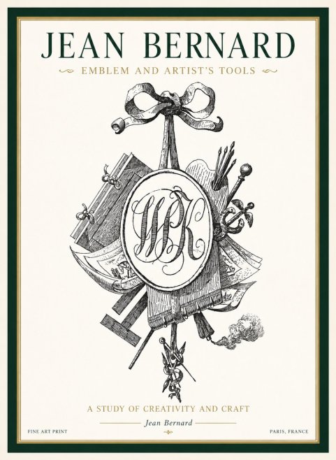 Jean Bernard Still Life with Monogram No2 - Poster