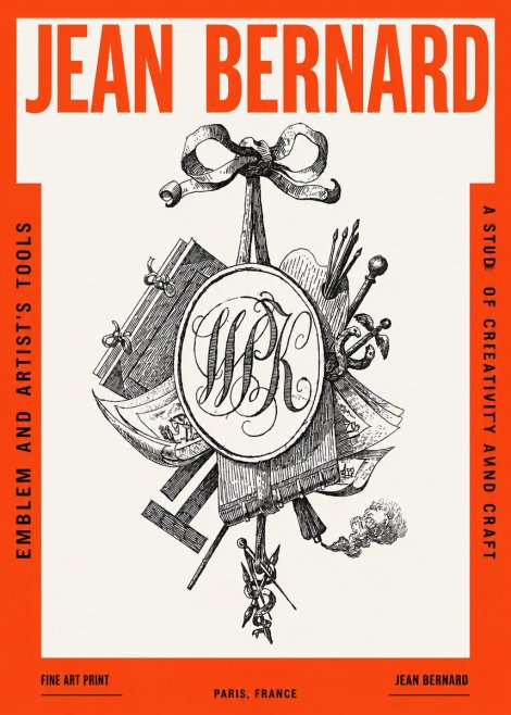 Jean Bernard Still Life with Monogram No3 - Poster