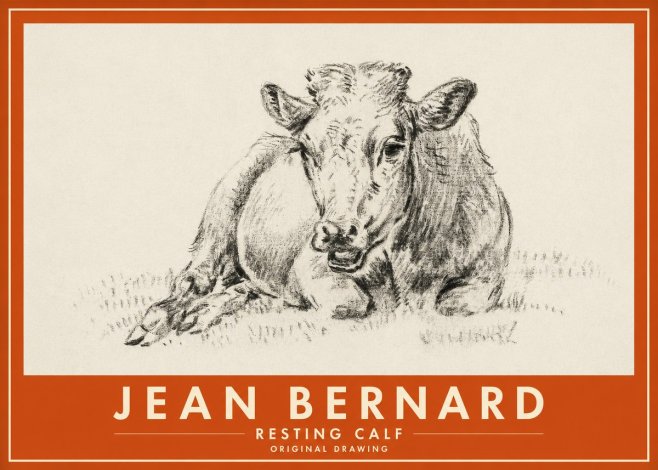 Jean Bernard Resting Calf II No2 - Poster