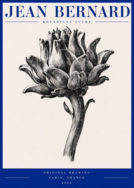 Jean Bernard Botanical Study No2 - Poster