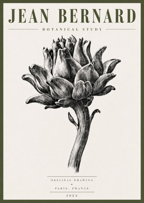 Jean Bernard Botanical Study No5 - Poster