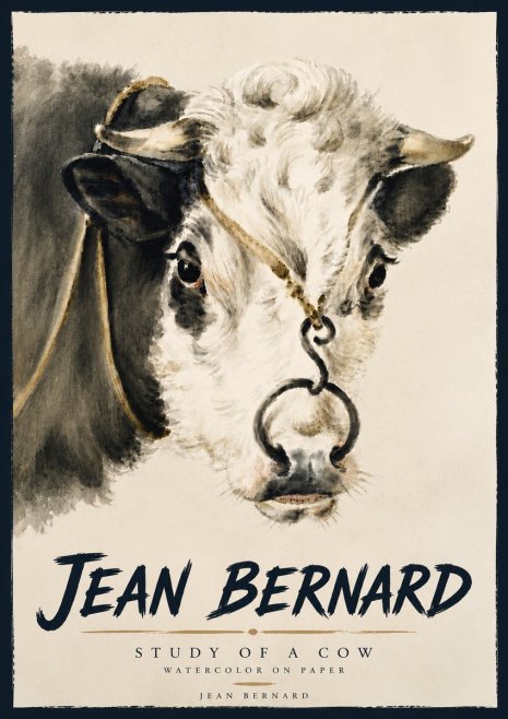 Jean Bernard Study of a Cow I No5 - Poster