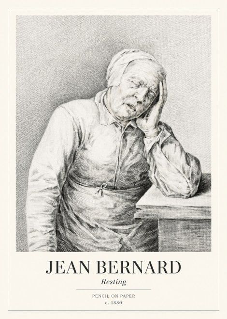Jean Bernard Resting No1 - Poster